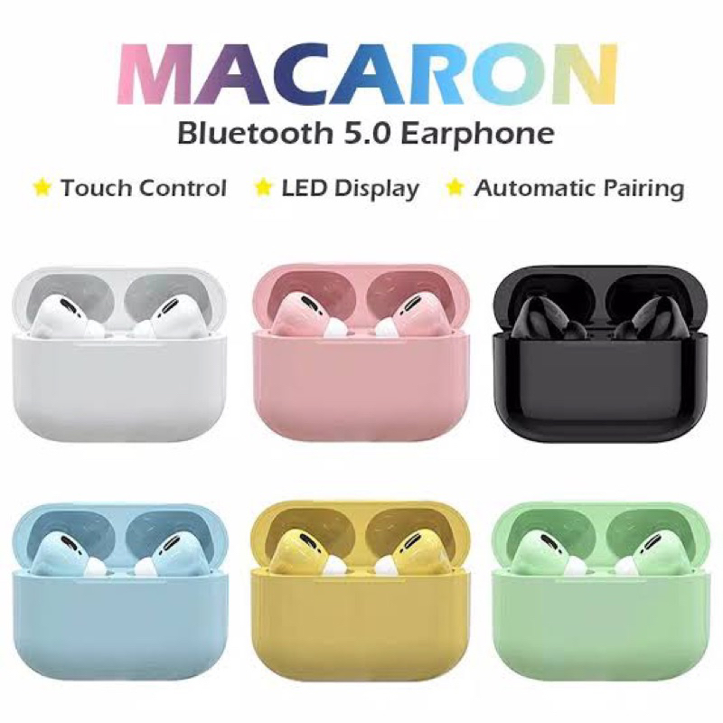 Headset Bluetooth macaron i13pro