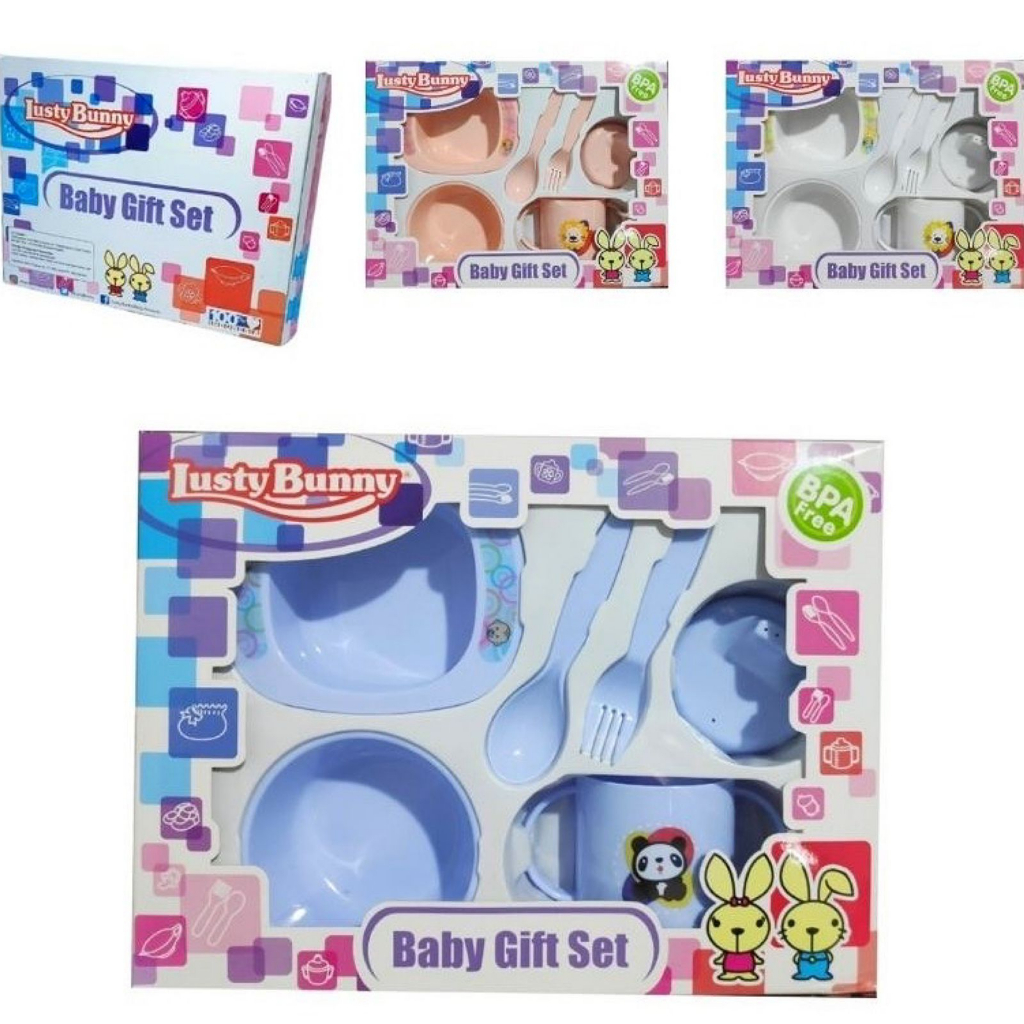 Lusty bunny Baby Feeding Gift Set Alat Makan Bayi / Kado Bayi LB1419