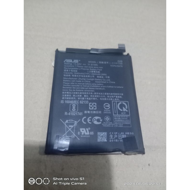 baterai HP Asus Zenfone live L2 L1 X00RD baterai ori cabutan normal udah