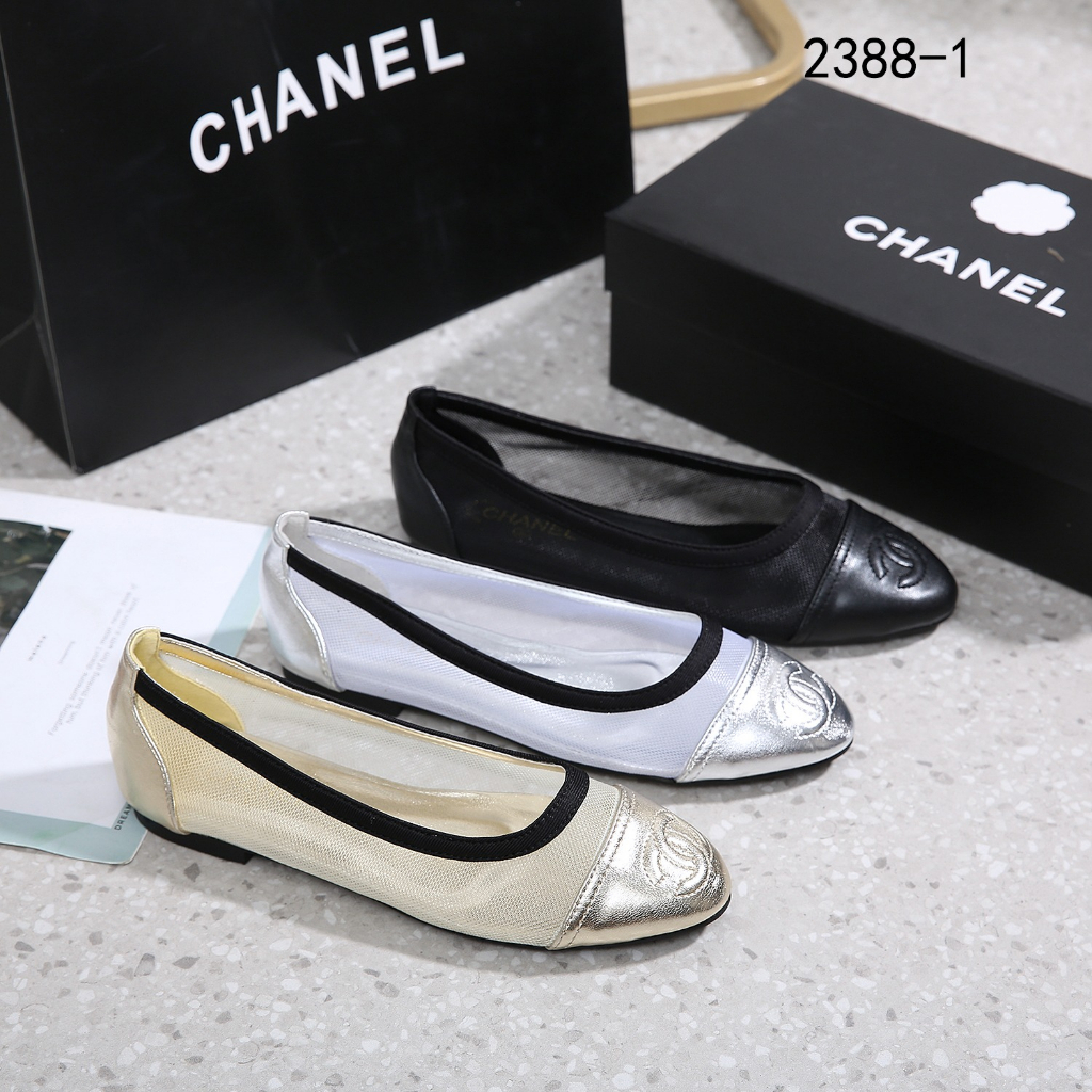 2388-1 CC-Logo  Ballet Flats Shoes  Quality : Semi Platinum