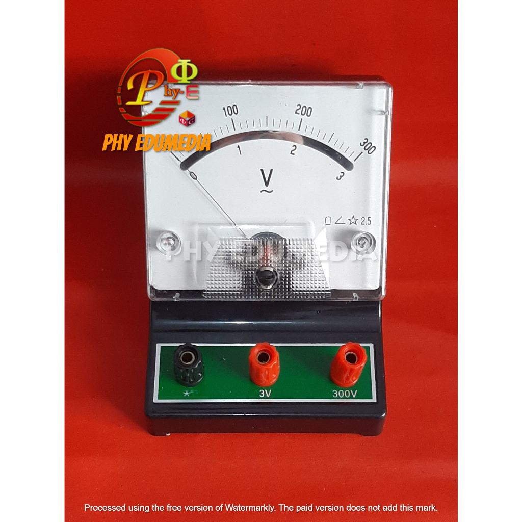 Voltmeter AC DC Analog Alat Peraga Fisika