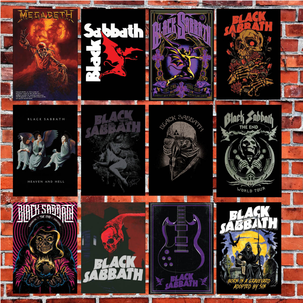 Poster Band A5 Nirvana/The Beatles/Pink Floyd