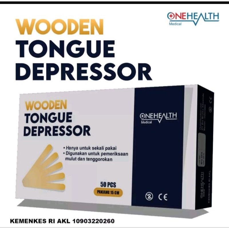 Tongue Spatel Kayu Onehealth