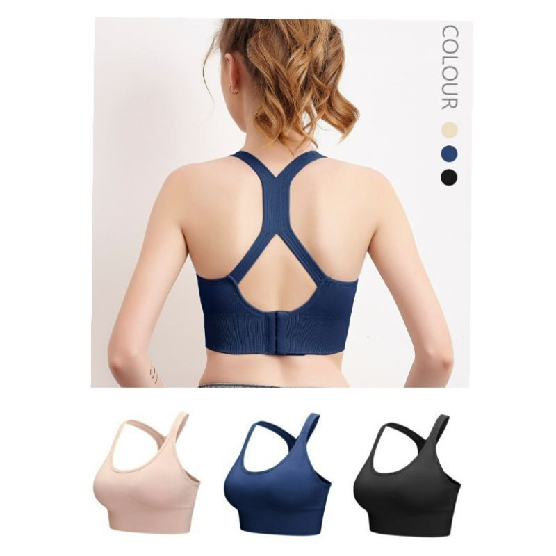 Sport Bra Gym Push Up Bra / Push Up Bra Tanpa Kawat - Pink