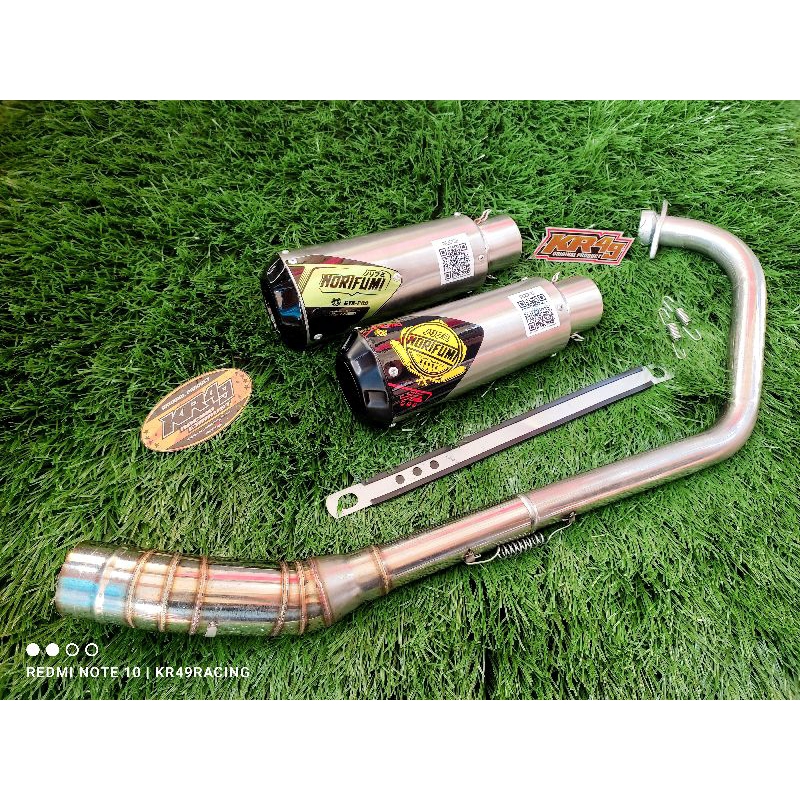 KNALPOT RACING NORIFUMI GTX PRO UNTUK VIXION R15 CBR SATRIA FU SONIC MX KING BISON TIGER GSX MEGAPRO