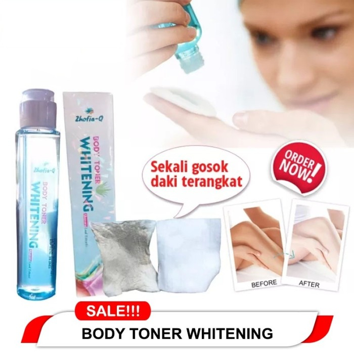 HS ZHAFIA Q BODY TONER WHITENING [ ORIGINAL BPOM ] PEMUTIH BADAN INSTANT