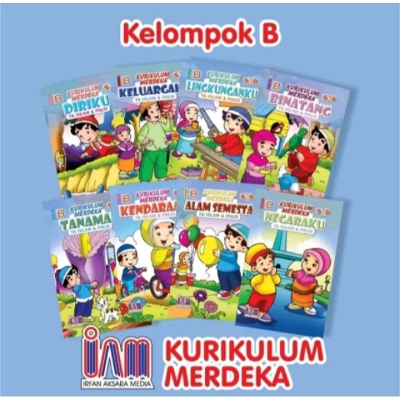 Buku Paket Kurikulum Merdeka (islam) TK.A & TK.B - "Free Buku Tabungan"