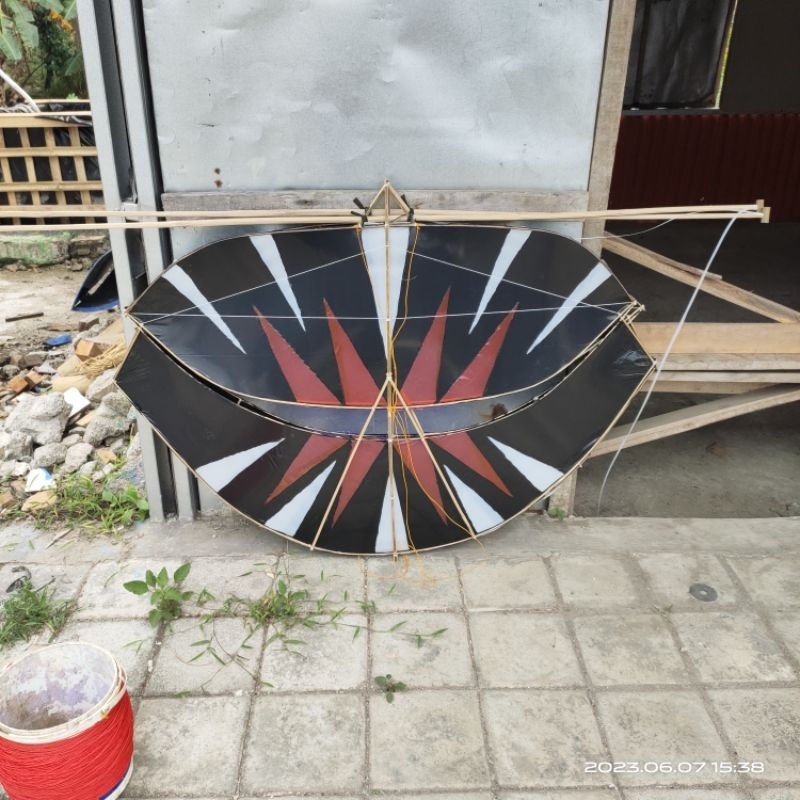 NEW  layangan gapangan pegon 1 meter motif