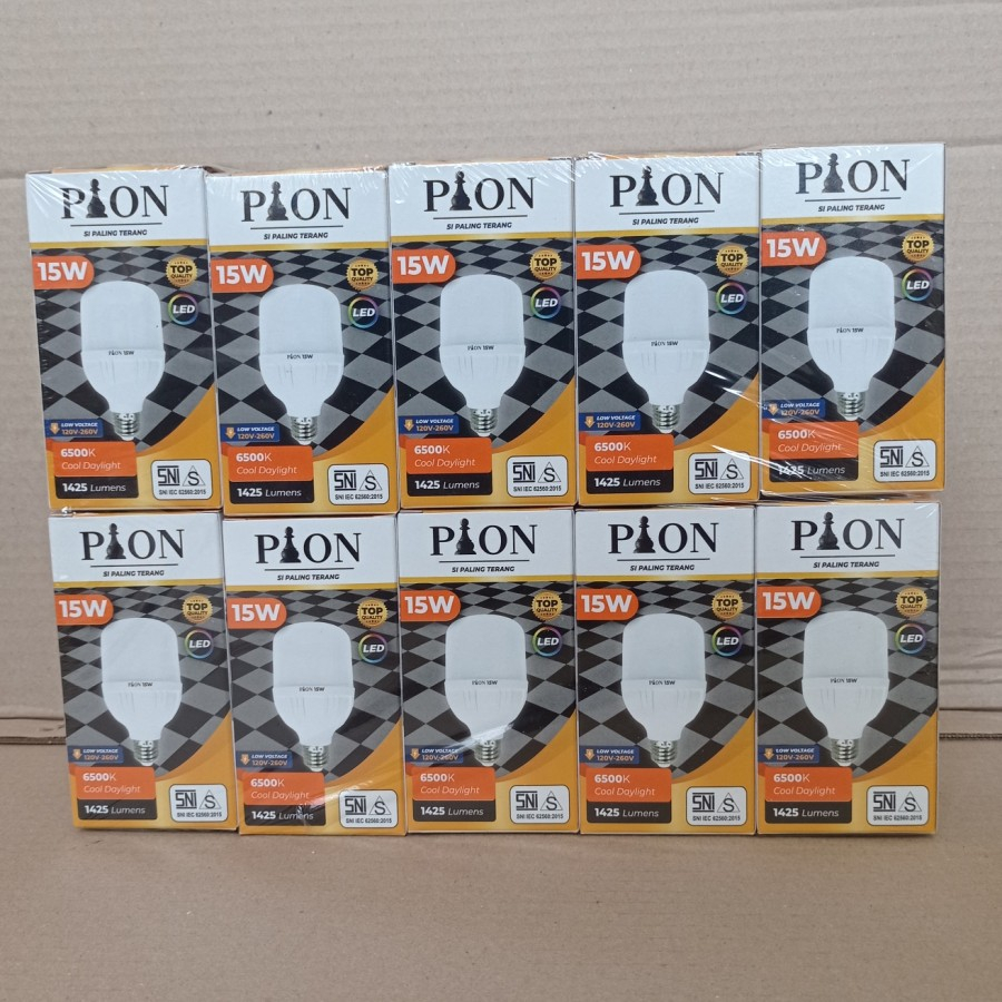 Lampu LED Bohlam LED Cahaya Putih PION Low Voltase Paket 10pcs