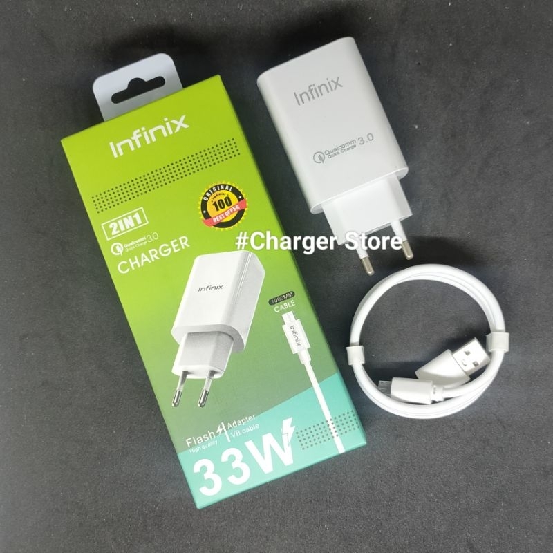 Charger infinix 33W 3A Fast Charging Original Micro USB - Type C