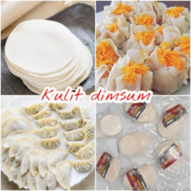 

Kulit dimsum ukuran 7cm 8cm 9cm 10cm isi 50 Lembar tipis lentur halal