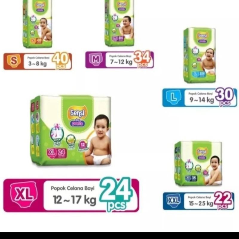 Sensi Celana S40/M34/L30/Xl24/Xxl22