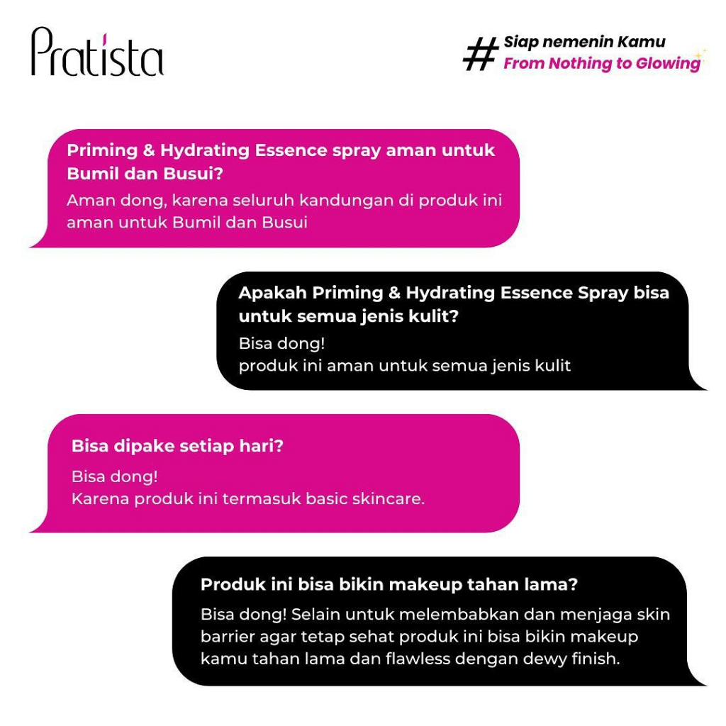 Pratista | Priming &amp; Hydrating Essence Spray 100% Original - Setting Spray Pratista