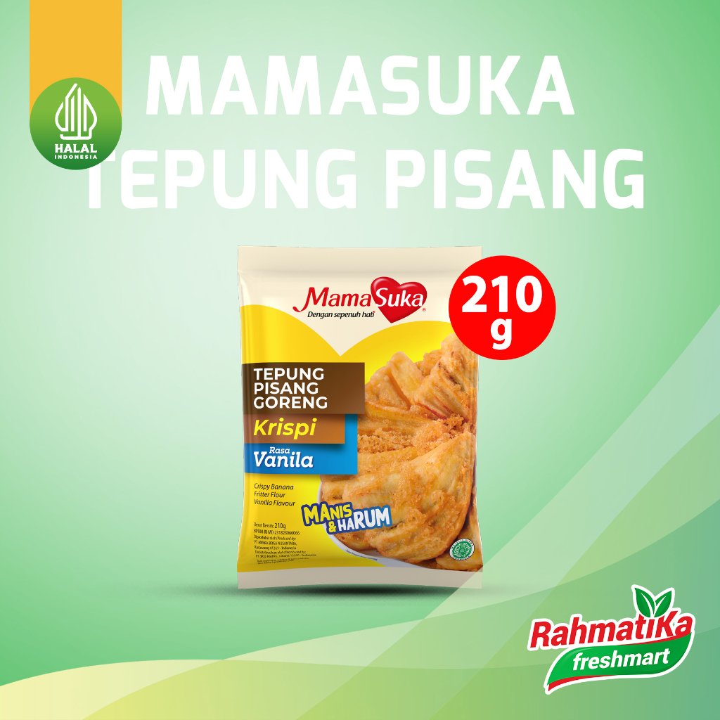 MamaSuka Tepung Pisang Goreng Krispi Rasa Vanila 210 gr