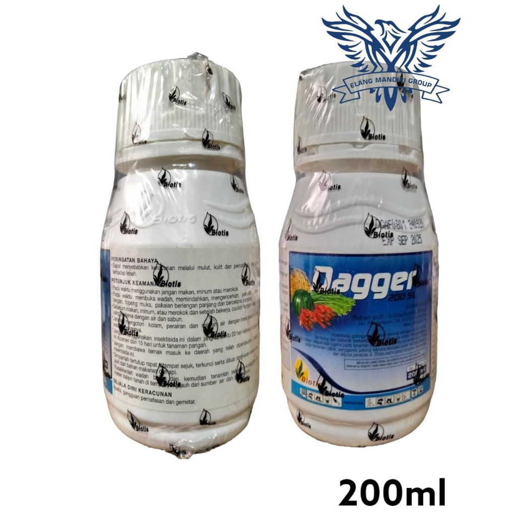 DAGGER 200SL 200 ml Insektisida Imidakloprid 200 g/l Untuk Hama Wereng Coklat Thrips Kutu Daun Biotis Agrindo