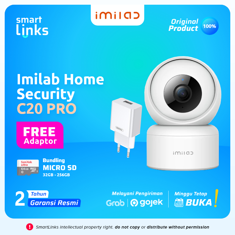 IMILAB C20 Pro Home Security Camera 2K 360° IP Camera CCTV