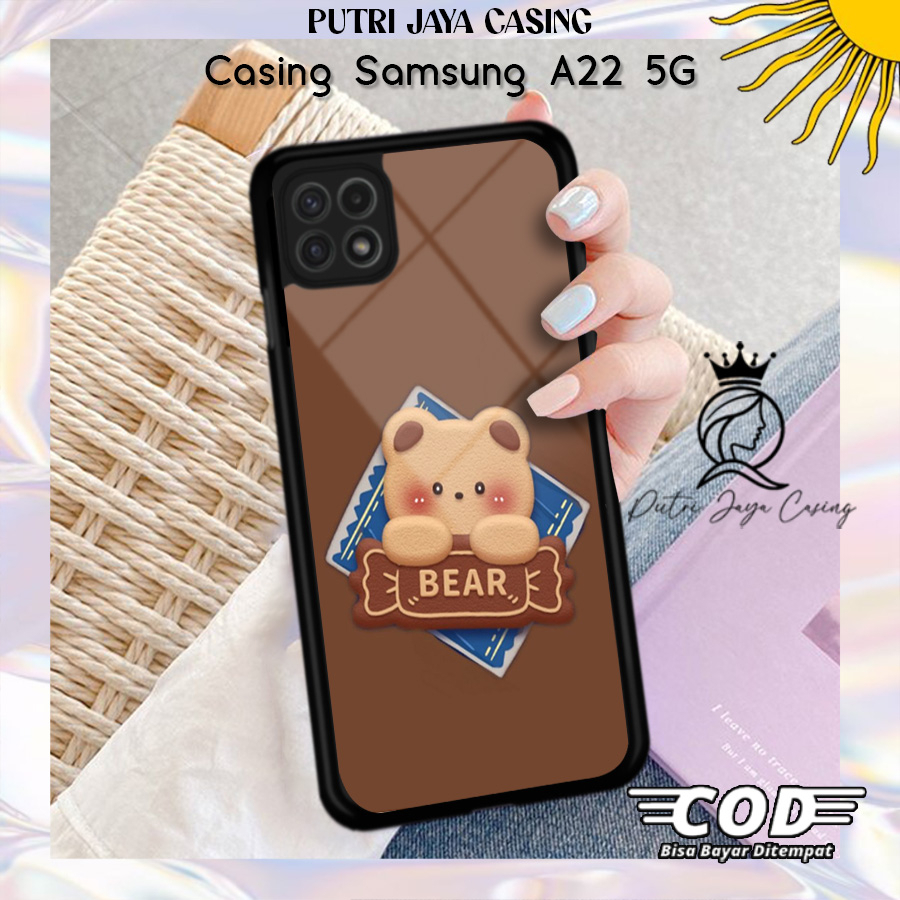 Case Hp Samsung A22 5G Casing Samsung A22 5G Motif ANIMEBEAR2 Casing Terbaru Case Karakter Lucu Casi