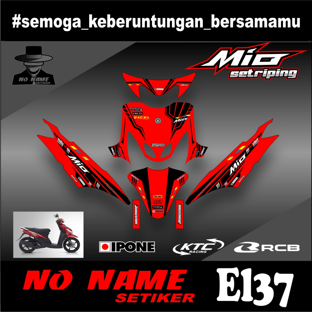 decal stiker mio sporty / smile full body (el37) 2008 2009 2010 2012 2013 stiker decal sticker