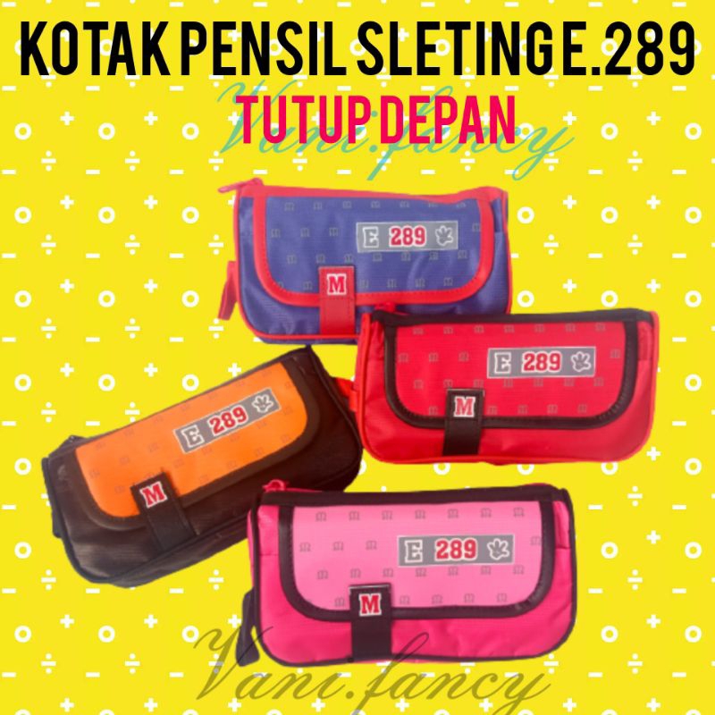 

KOTAK PENSIL SLETING TUTUP DEPAN / TEMPAT PENSIL ERICA E.289