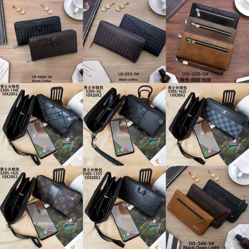 Dompet panjang kulit 1 resleting