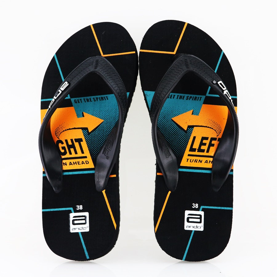 NEW Ando Skipper 01 Oranye - Sandal Jepit Pria Terbaru 2023