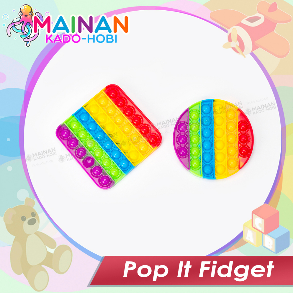 HADIAH ULANG TAHUN MAINAN ANAK EDUKASI PENCET POP IT FIDGET ANTI STRESS GAME