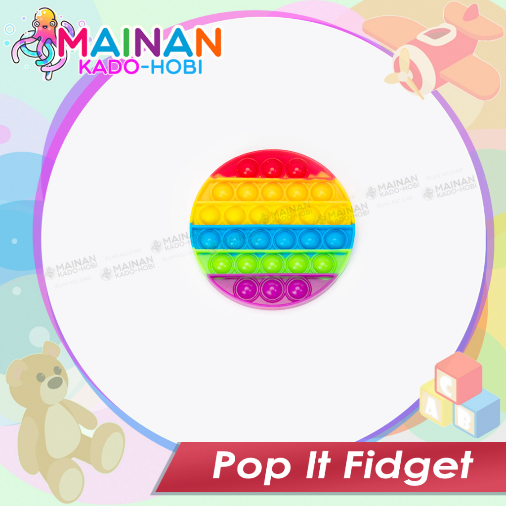 HADIAH ULANG TAHUN MAINAN ANAK EDUKASI PENCET POP IT FIDGET ANTI STRESS GAME