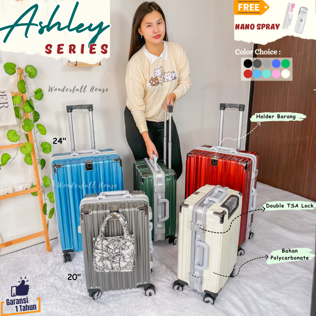 Koper Cabin Series Kabin Bagasi Suitcase Anti Pecah Koper 20 Inch 24 inch Import High Quality