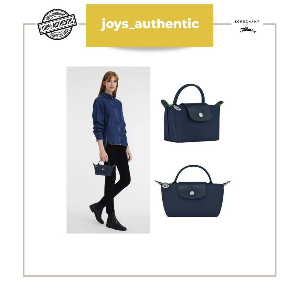 Tas Wanita Longchamp Pouch Biru Navy Woman Bag Authentic Original