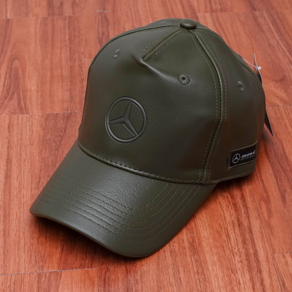 Topi Mercedes Benz Kulit Topi Baseball Pria Import Mirror Original