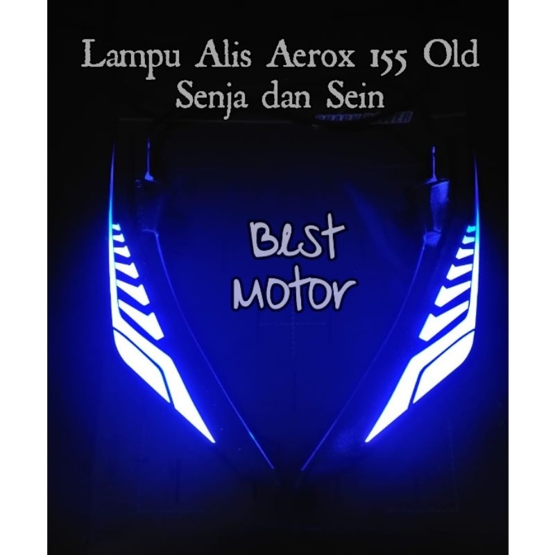 Lampu Alis LED Yamaha Aerox 155 Old Senja Plus Sein Running Sharkpower