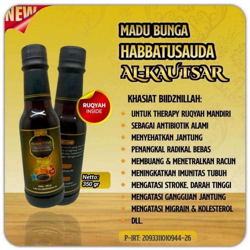 Madu bunga Habbatusauda premium