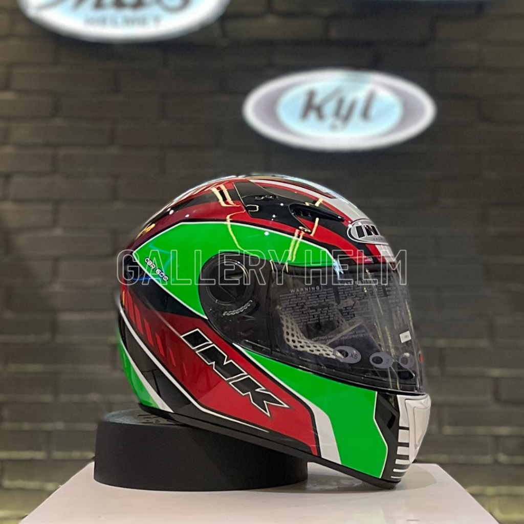 INK CBR 600 #3 Black Red Green / helm ink / helm full face / helm double visor / helm dewasa / helm 