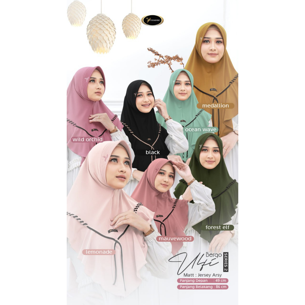 Hijab Instan By Yessana Series Bergo ULFI  Materials Jersey Arsy