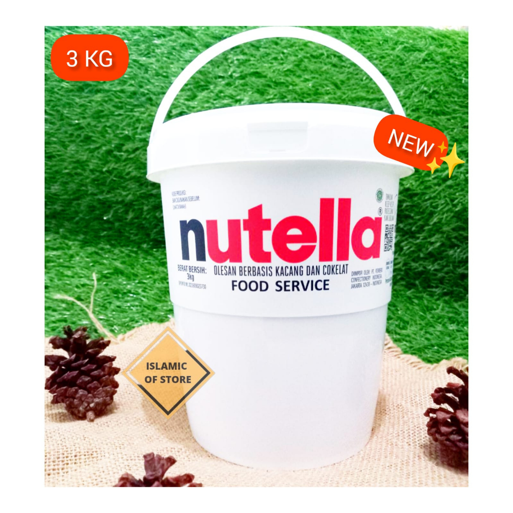 

SELAI NUTELLA /NUTELLA SPREAD 3 KG /SELAI COKLAT NUTELLA FERRERO HALAL HARGA PROMO