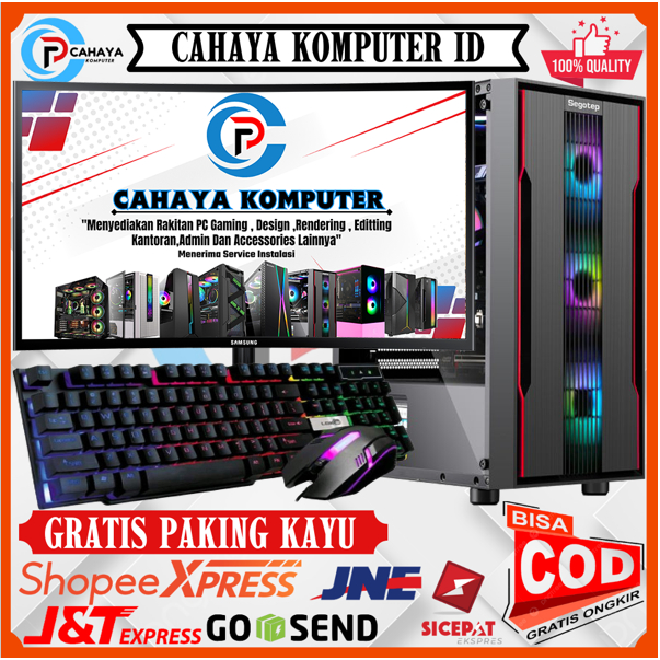 Intel I5 13400F Ram 16GB SSD NVME 256GB VGA Rtx 2060 Super 8GB Monitor 24 Inch 165Hz Gaming Editting Mantap High Quality