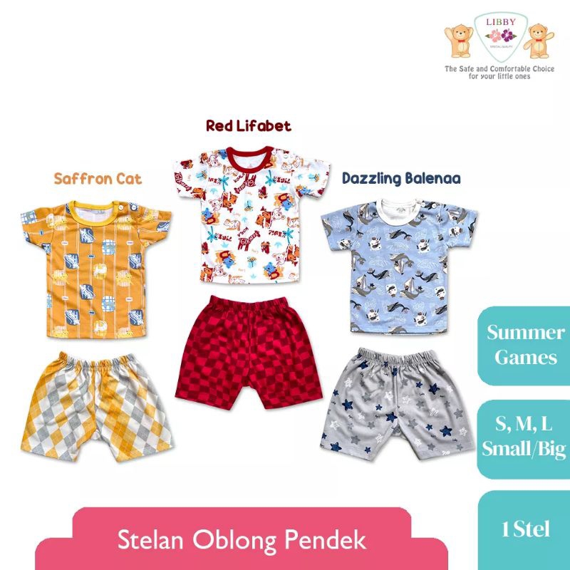 Libby Setelan Oblong Baju Newborn Sampai anak anak