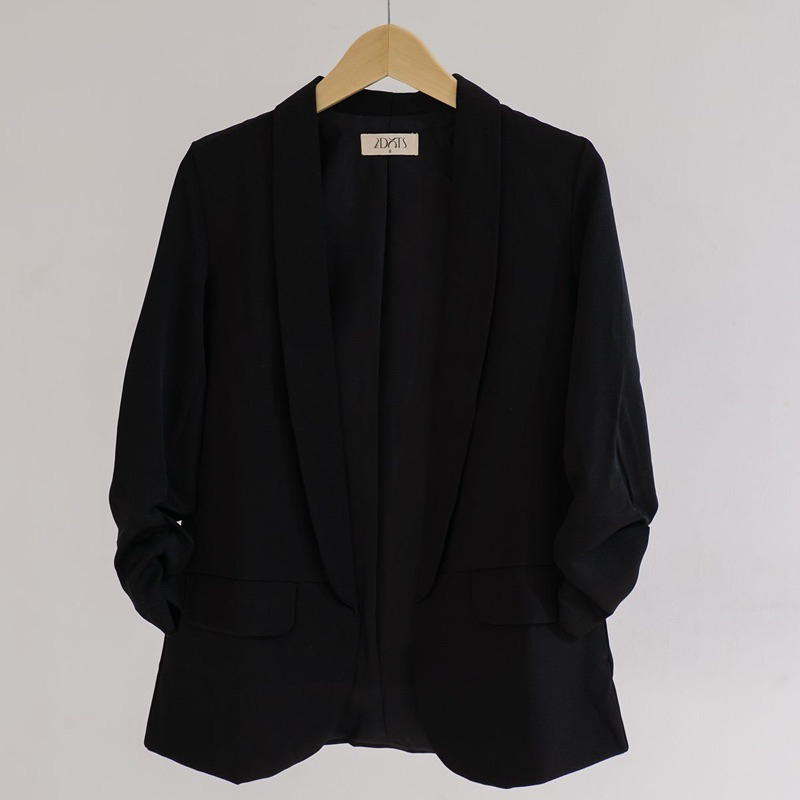 Blazer Jeanne Black/Blazer Wanita/Blazer Korea/Blazer Wanita Korea/Blazer Wanita Korean Style/Blazer