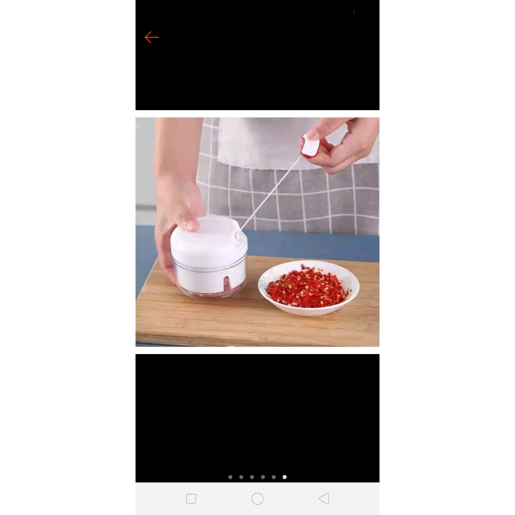 Mini food Chopper blender kecil portable blender manual tarik