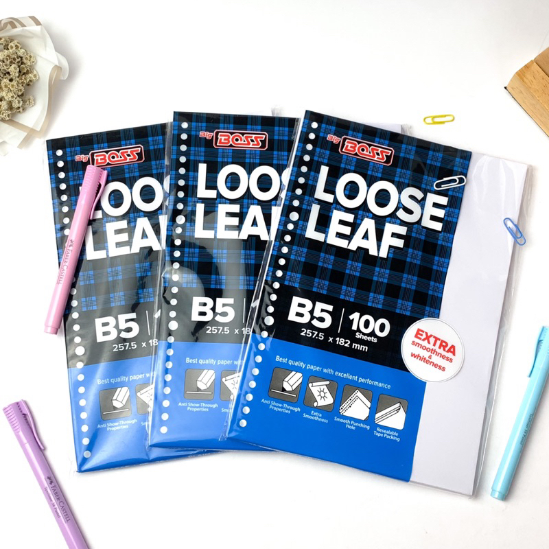 

LOOSE LEAF B5 100 LEMBAR / ISI BINDER B5 (ISI 100 LEMBAR)