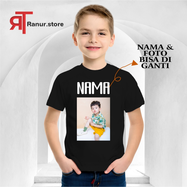 Sablon Foto Anak di Kaos – Hadiah Unik & Lucu – Bisa Untuk Cewek dan Cowok -- Bayak Pilihan warna