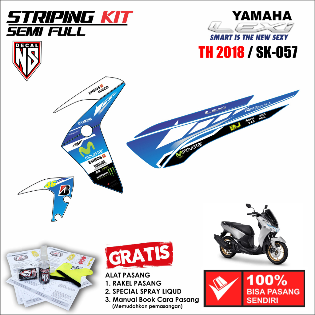 Striping Lexi 2018 - Variasi Mandalika SK 057