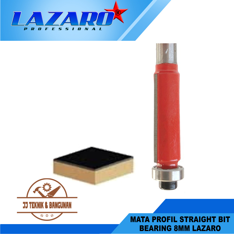 Mata Profil Straight Bit Bearing LAZARO - 8mm