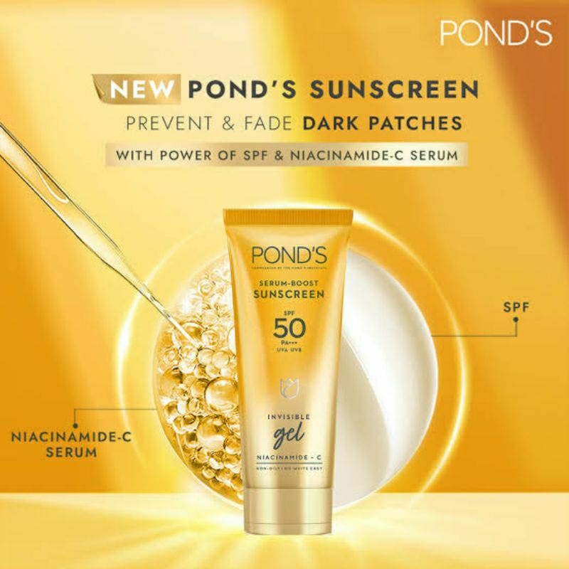 PONDS UV PROTECT SUN SERUM SPF 50+++ / PONDS UV PROTECT SUN SERUM SPF 35 PA+++ UVA UVB 30G ~ ORIGINAL 100℅