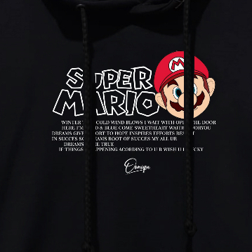 HOODIE PRIA DAN WANITA ORIGINAL OENIQU MOTIF MARIO