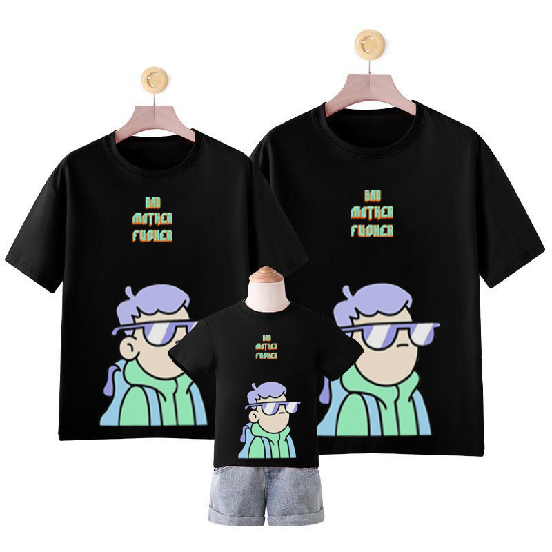 Amspro Baju Kaos Family Kaos Couple Baju Couple Keluarga Kaos Oversized Bmf Kacamata