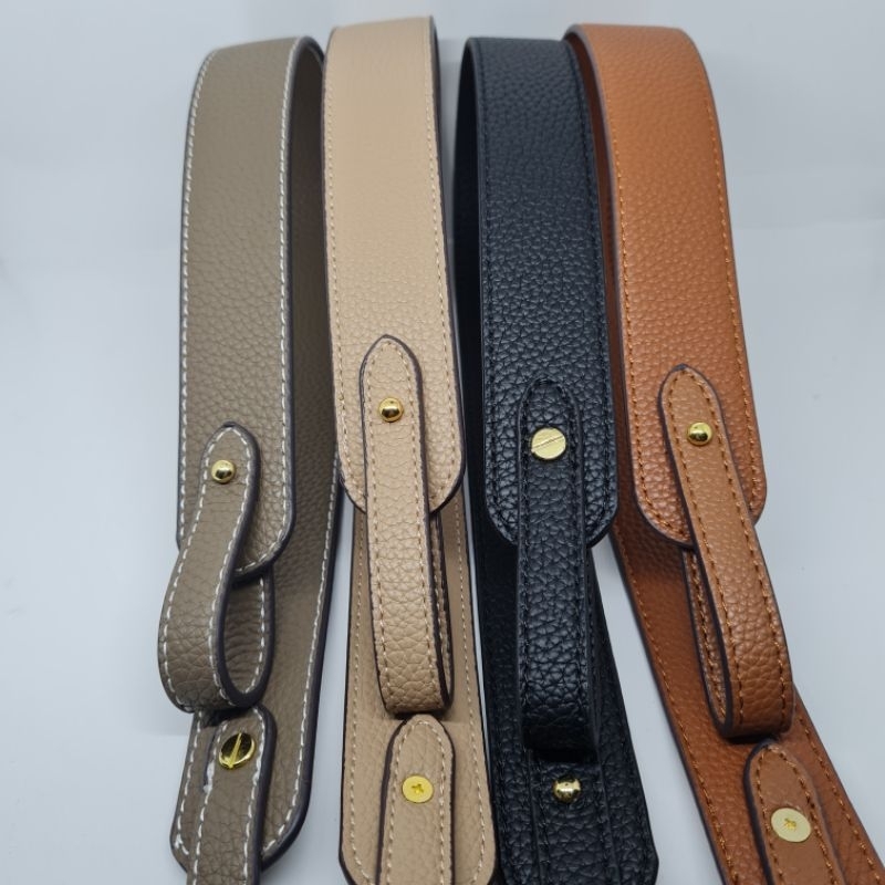 Leika Midi Bag Strap grained leather 67cm / tali tas panjang