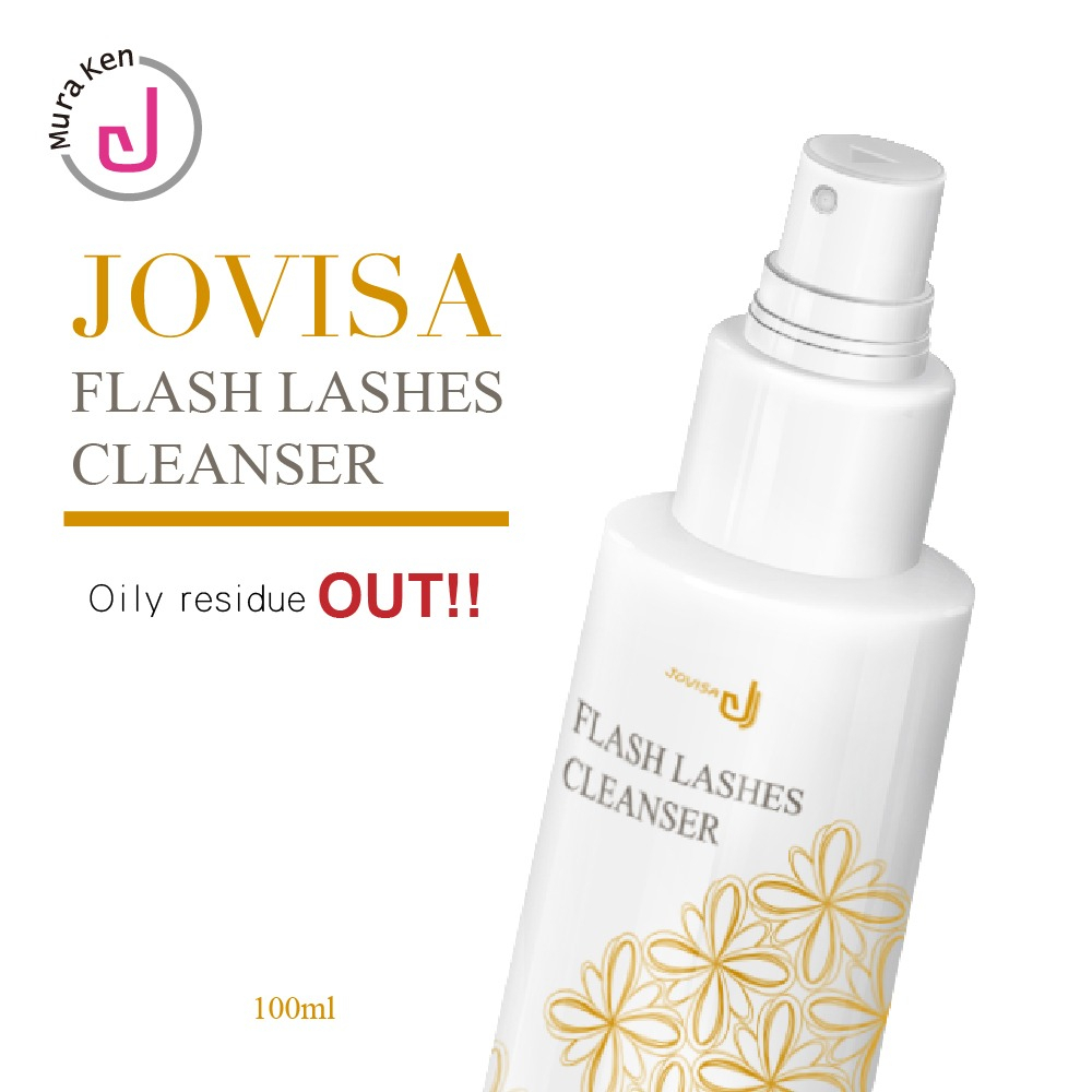 JOVISA FLASH LASHES CLEANSER PROTEIN REMOVER 100ml CLEANSER EYELASH EXTENSION PEMBERSIH BULUMATA EYELASH PENGUAT EYELASH EXTENSION