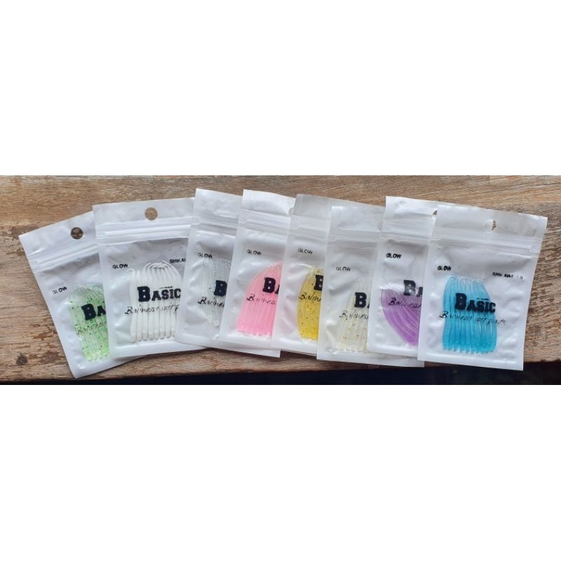 [COD] Softlure SHIKAWE GID BIRU mirip Softlure MAMAWORM Murah KILLER soft lure ajing  BABY GT kembun