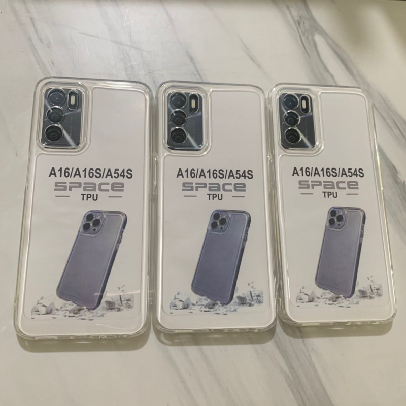 Softcase Oppo A15 A15S Oppo A16 A16S Oppo A16K A16E Oppo A17 A17K - Clear Case Bening Space Tpu - UA